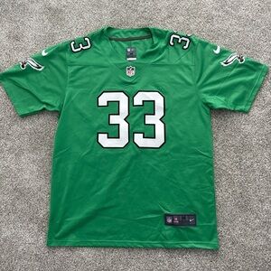 Kelly Green Cooper DeJean Stitched Eagles Jersey
